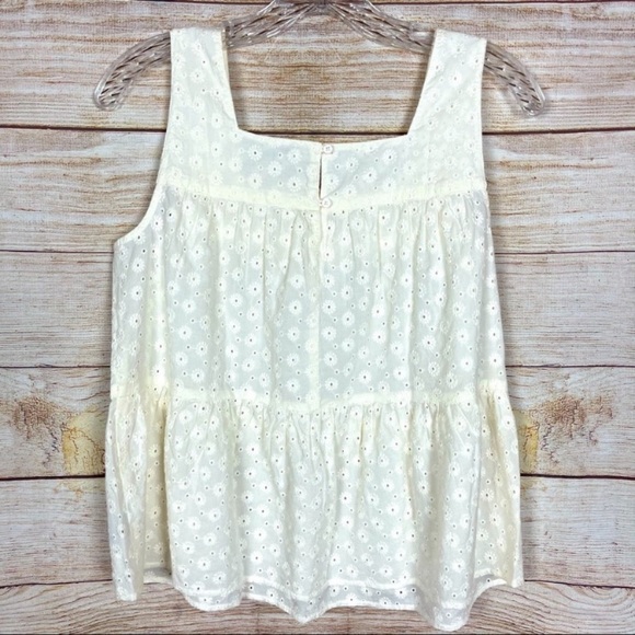 MADEWELL | Eyelet Silhouette Tank Top, NWT size XL - Picture 3 of 4